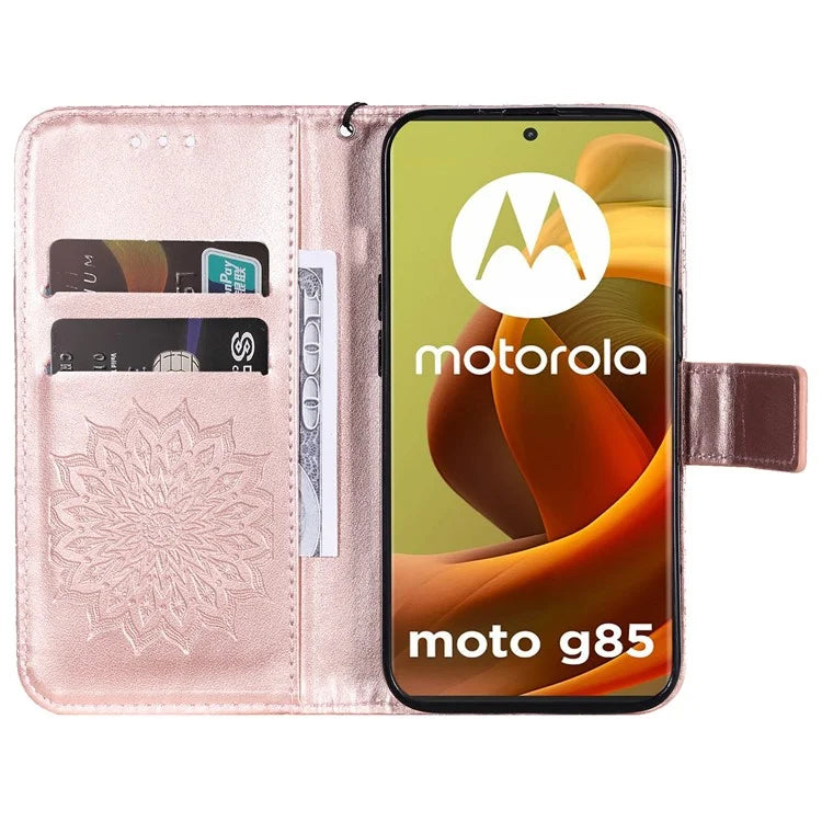 KT Imprinting Flower Series-1 For Motorola Moto G85 5G / S50 Neo 5G Case Wallet Leather Stand Phone Cover