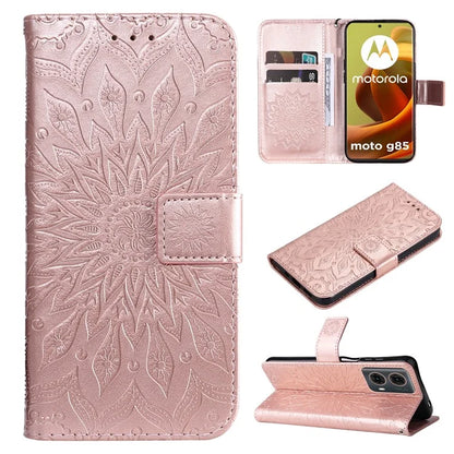 KT Imprinting Flower Series-1 For Motorola Moto G85 5G / S50 Neo 5G Case Wallet Leather Stand Phone Cover
