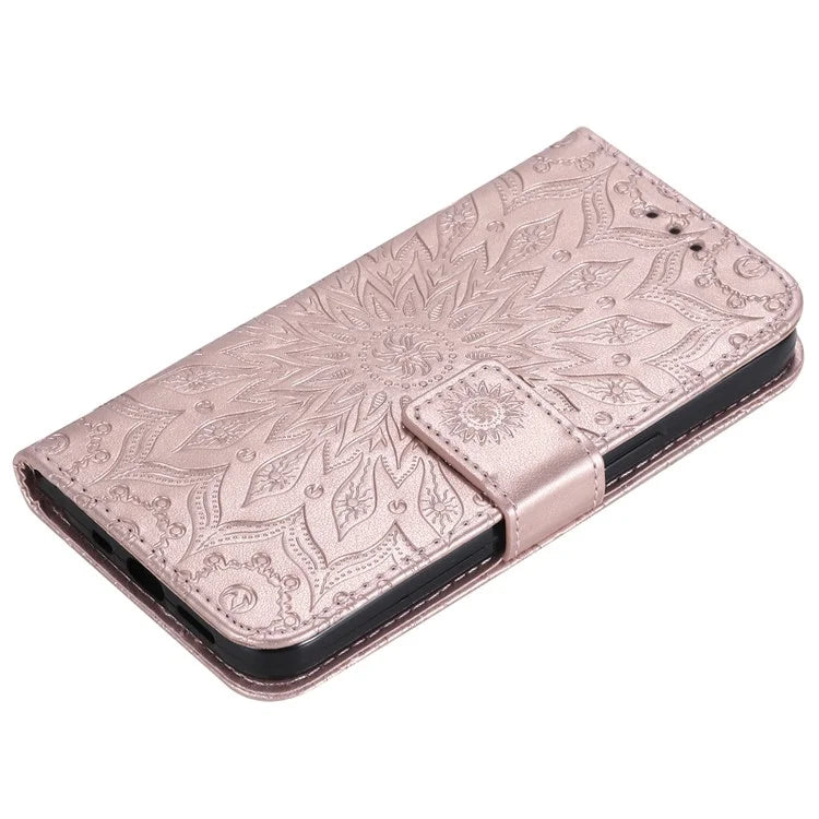 KT Imprinting Flower Series-1 For Motorola Moto G85 5G / S50 Neo 5G Case Wallet Leather Stand Phone Cover