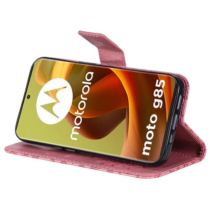KT Imprinting Flower Series-1 For Motorola Moto G85 5G / S50 Neo 5G Case Wallet Leather Stand Phone Cover