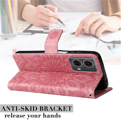 KT Imprinting Flower Series-1 For Motorola Moto G85 5G / S50 Neo 5G Case Wallet Leather Stand Phone Cover
