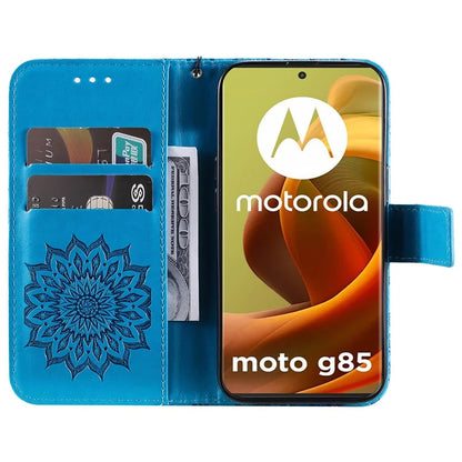 KT Imprinting Flower Series-1 For Motorola Moto G85 5G / S50 Neo 5G Case Wallet Leather Stand Phone Cover