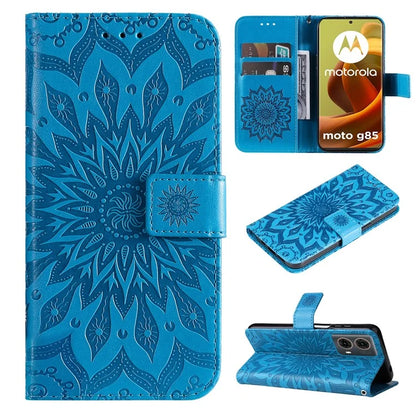 KT Imprinting Flower Series-1 For Motorola Moto G85 5G / S50 Neo 5G Case Wallet Leather Stand Phone Cover