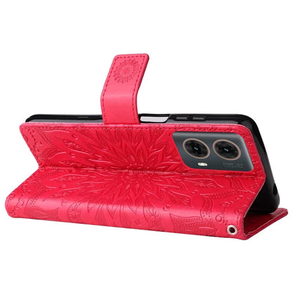KT Imprinting Flower Series-1 For Motorola Moto G85 5G / S50 Neo 5G Case Wallet Leather Stand Phone Cover