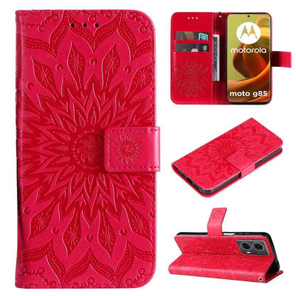KT Imprinting Flower Series-1 For Motorola Moto G85 5G / S50 Neo 5G Case Wallet Leather Stand Phone Cover