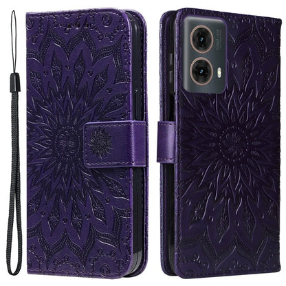 KT Imprinting Flower Series-1 For Motorola Moto G85 5G / S50 Neo 5G Case Wallet Leather Stand Phone Cover
