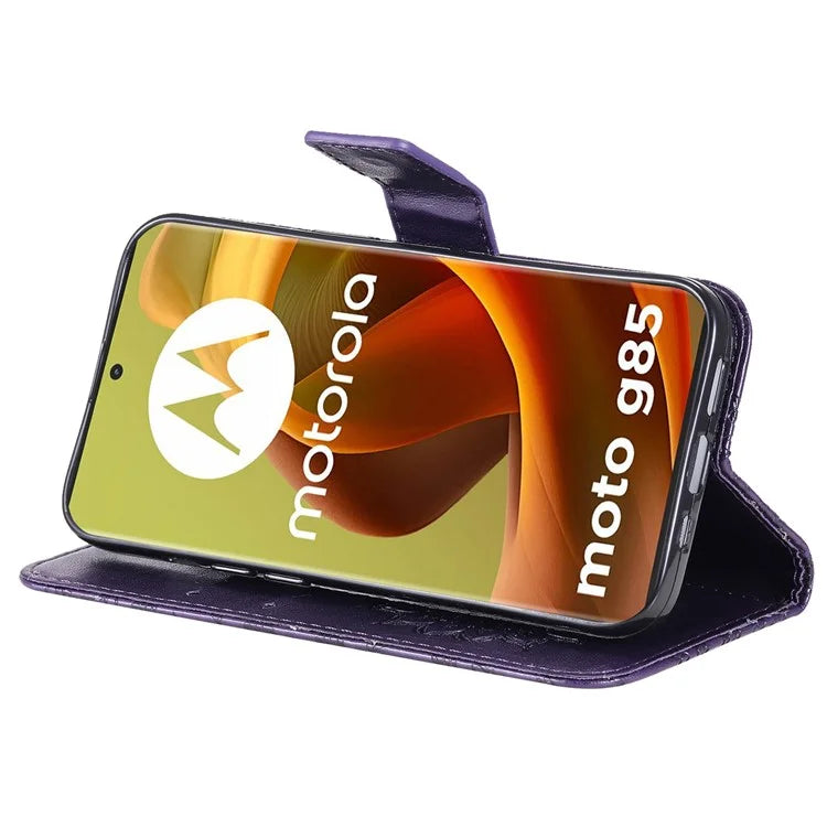 KT Imprinting Flower Series-1 For Motorola Moto G85 5G / S50 Neo 5G Case Wallet Leather Stand Phone Cover