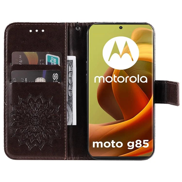 KT Imprinting Flower Series-1 For Motorola Moto G85 5G / S50 Neo 5G Case Wallet Leather Stand Phone Cover