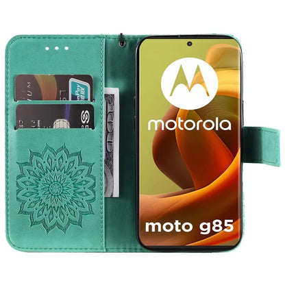 KT Imprinting Flower Series-1 For Motorola Moto G85 5G / S50 Neo 5G Case Wallet Leather Stand Phone Cover