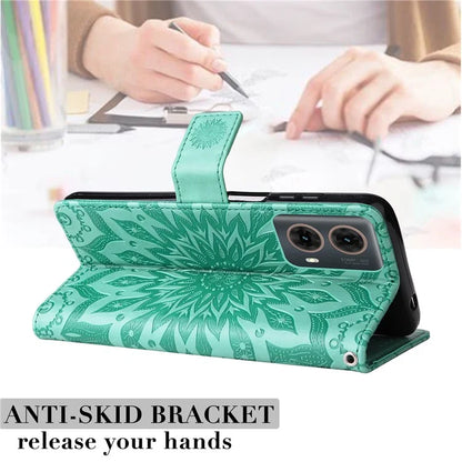 KT Imprinting Flower Series-1 For Motorola Moto G85 5G / S50 Neo 5G Case Wallet Leather Stand Phone Cover