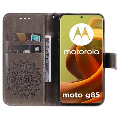 KT Imprinting Flower Series-1 For Motorola Moto G85 5G / S50 Neo 5G Case Wallet Leather Stand Phone Cover