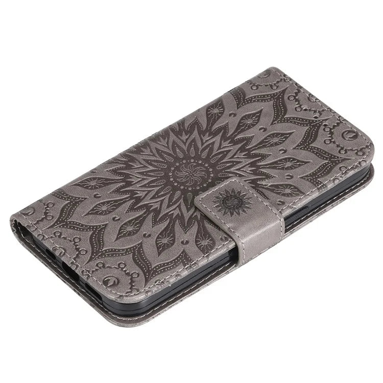 KT Imprinting Flower Series-1 For Motorola Moto G85 5G / S50 Neo 5G Case Wallet Leather Stand Phone Cover