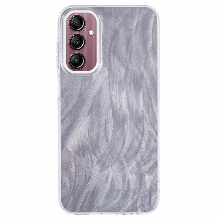 YX Series For Samsung Galaxy A55 5G Case IMD Pattern Soft TPU Back Cover
