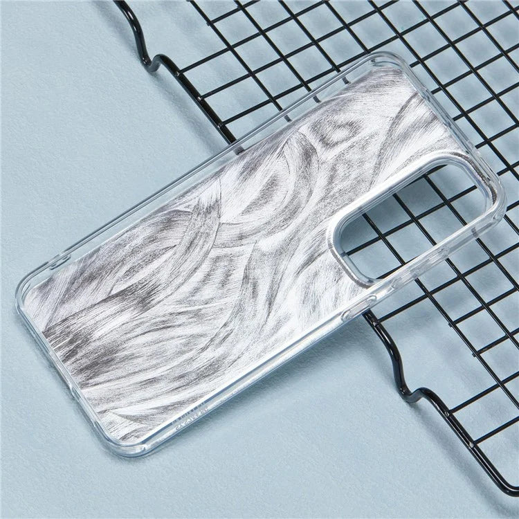 YX Series For Samsung Galaxy S23+ Case IMD Pattern Soft TPU Back Cover