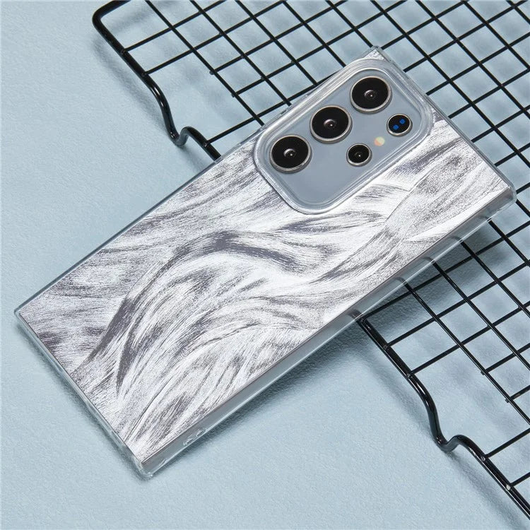 YX Series For Samsung Galaxy S23 Ultra Case IMD Pattern Soft TPU Back Cover