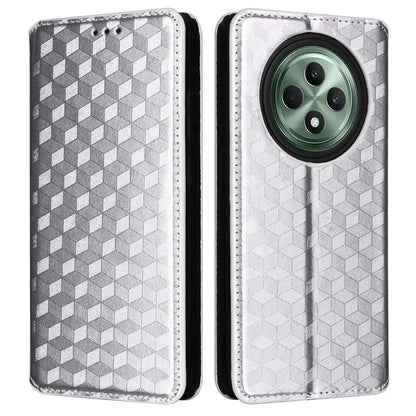 For Oppo Reno12 F 5G / Oppo F27 5G Case Leather Wallet Phone Cover Rhombus Imprinted