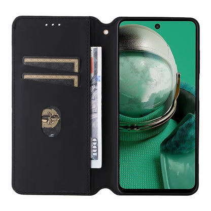 For HMD Pulse  /  Pulse Pro  /  Pulse+ Case Leather Wallet Phone Cover Rhombus Imprinted