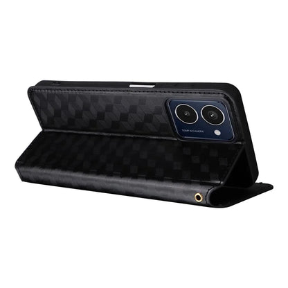 For HMD Pulse  /  Pulse Pro  /  Pulse+ Case Leather Wallet Phone Cover Rhombus Imprinted