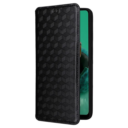 For HMD Pulse  /  Pulse Pro  /  Pulse+ Case Leather Wallet Phone Cover Rhombus Imprinted