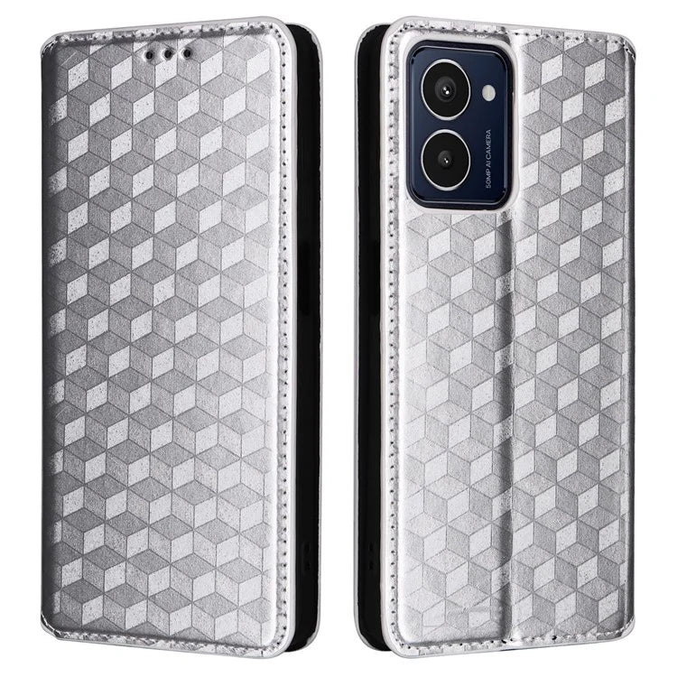 For HMD Pulse  /  Pulse Pro  /  Pulse+ Case Leather Wallet Phone Cover Rhombus Imprinted