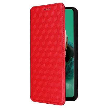 For HMD Pulse  /  Pulse Pro  /  Pulse+ Case Leather Wallet Phone Cover Rhombus Imprinted