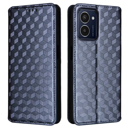 For HMD Pulse  /  Pulse Pro  /  Pulse+ Case Leather Wallet Phone Cover Rhombus Imprinted