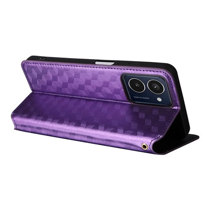 For HMD Pulse  /  Pulse Pro  /  Pulse+ Case Leather Wallet Phone Cover Rhombus Imprinted