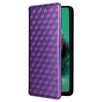 For HMD Pulse  /  Pulse Pro  /  Pulse+ Case Leather Wallet Phone Cover Rhombus Imprinted
