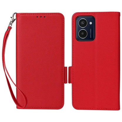 For HMD Pulse  /  Pulse Pro  /  Pulse+ Case with Hand Strap Litchi Texture Leather Phone Cover
