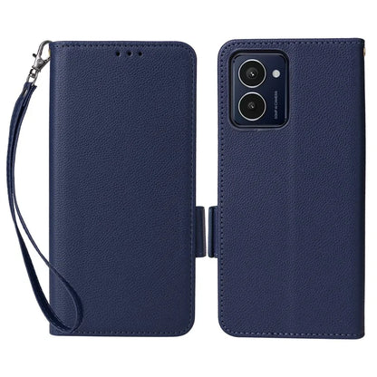 For HMD Pulse  /  Pulse Pro  /  Pulse+ Case with Hand Strap Litchi Texture Leather Phone Cover