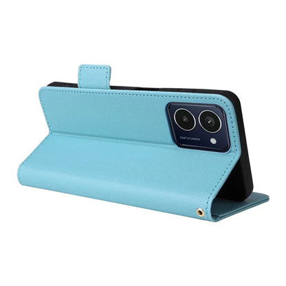For HMD Pulse  /  Pulse Pro  /  Pulse+ Case with Hand Strap Litchi Texture Leather Phone Cover