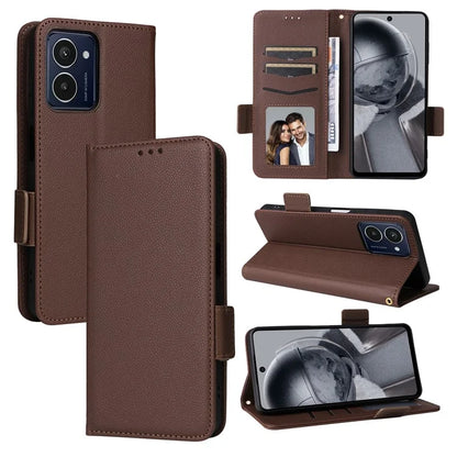 For HMD Pulse  /  Pulse Pro  /  Pulse+ Case with Hand Strap Litchi Texture Leather Phone Cover
