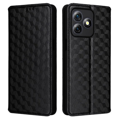 For Ulefone Note 18 Ultra Case Leather Wallet Phone Cover Rhombus Imprinted