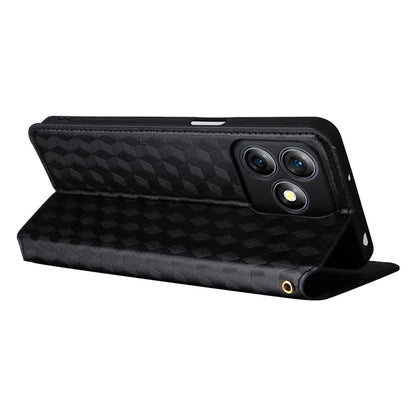 For Ulefone Note 18 Ultra Case Leather Wallet Phone Cover Rhombus Imprinted