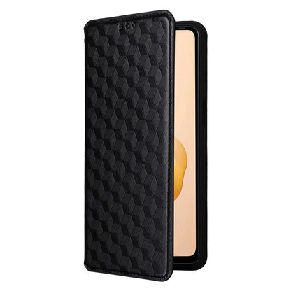 For Ulefone Note 18 Ultra Case Leather Wallet Phone Cover Rhombus Imprinted
