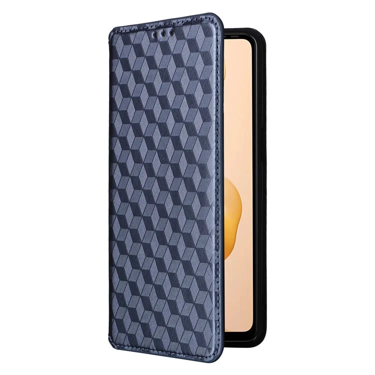For Ulefone Note 18 Ultra Case Leather Wallet Phone Cover Rhombus Imprinted