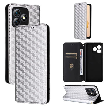 For Ulefone Note 18 Ultra Case Leather Wallet Phone Cover Rhombus Imprinted