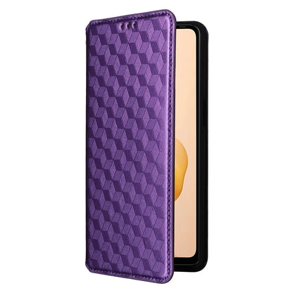 For Ulefone Note 18 Ultra Case Leather Wallet Phone Cover Rhombus Imprinted