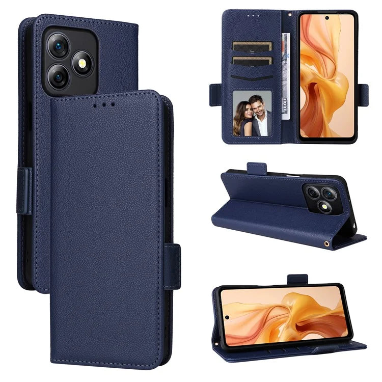 For Ulefone Note 18 Ultra Case with Hand Strap Litchi Texture Leather Phone Cover