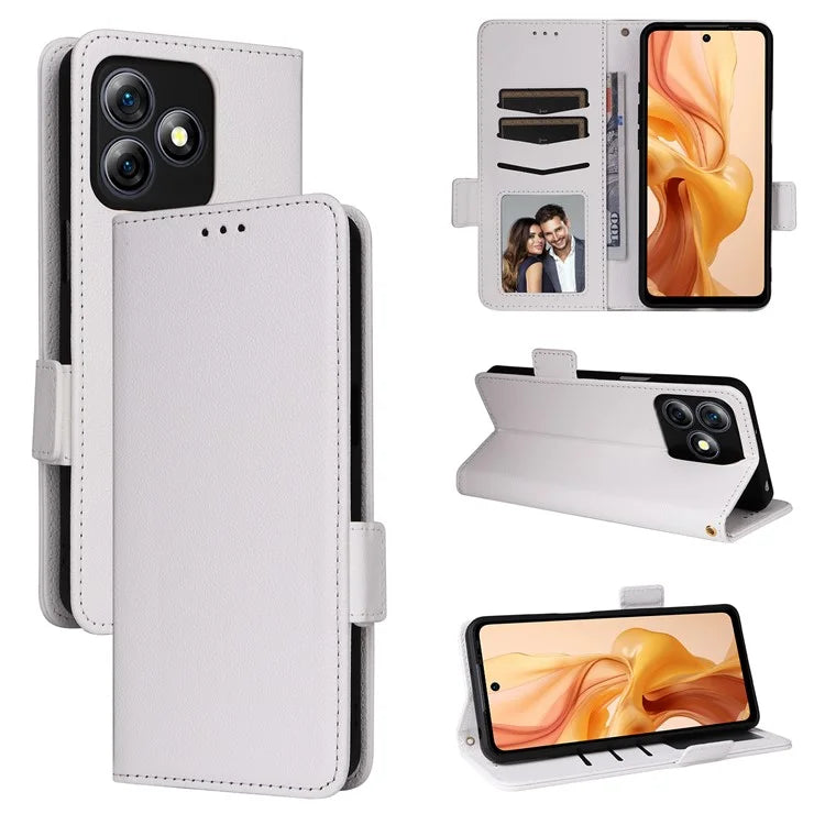 For Ulefone Note 18 Ultra Case with Hand Strap Litchi Texture Leather Phone Cover