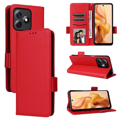 For Ulefone Note 18 Ultra Case with Hand Strap Litchi Texture Leather Phone Cover