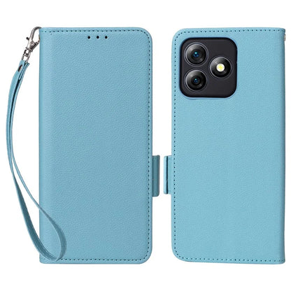 For Ulefone Note 18 Ultra Case with Hand Strap Litchi Texture Leather Phone Cover