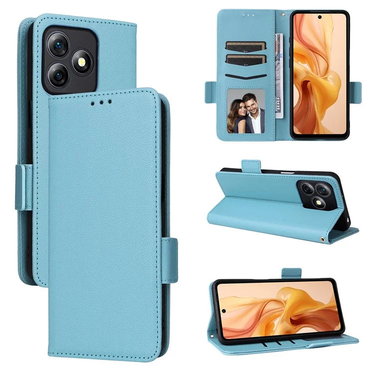For Ulefone Note 18 Ultra Case with Hand Strap Litchi Texture Leather Phone Cover