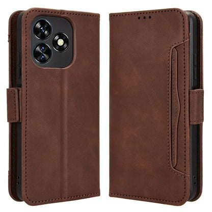 For Oukitel C51 Case Multiple Card Slots Leather Stand Phone Cover