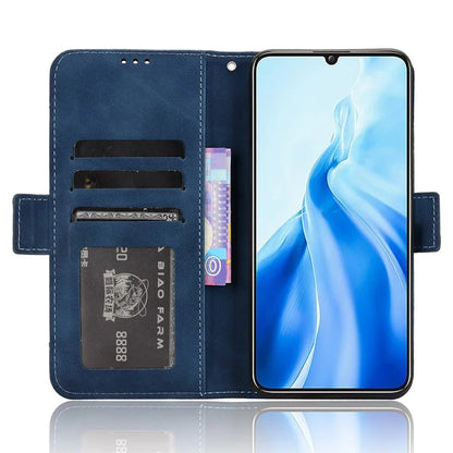For Oukitel C51 Case Multiple Card Slots Leather Stand Phone Cover