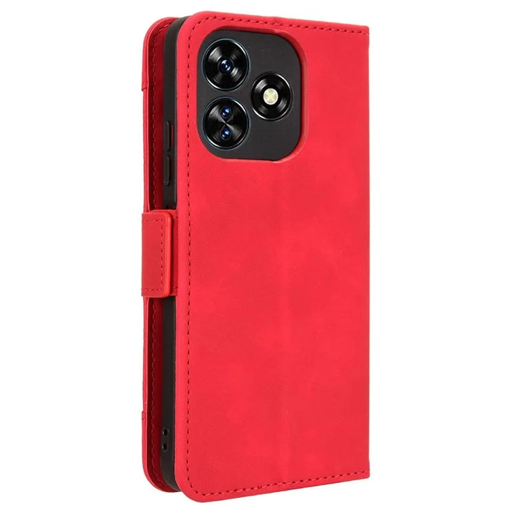 For Oukitel C51 Case Multiple Card Slots Leather Stand Phone Cover