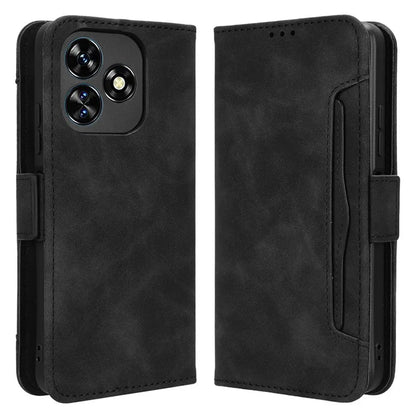 For Oukitel C51 Case Multiple Card Slots Leather Stand Phone Cover