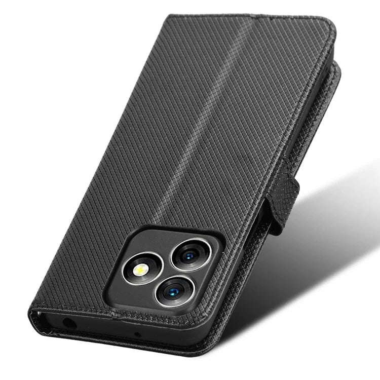For Ulefone Note 18 Ultra Case PU Leather Diamond Texture Protective Phone Cover