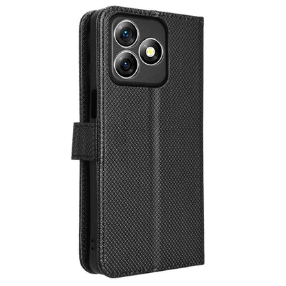 For Ulefone Note 18 Ultra Case PU Leather Diamond Texture Protective Phone Cover