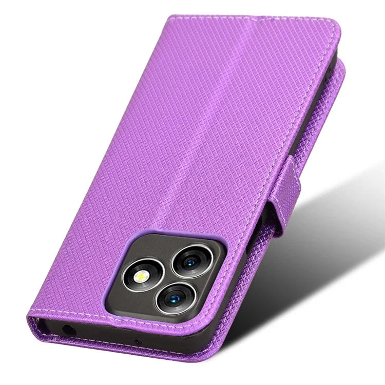 For Ulefone Note 18 Ultra Case PU Leather Diamond Texture Protective Phone Cover